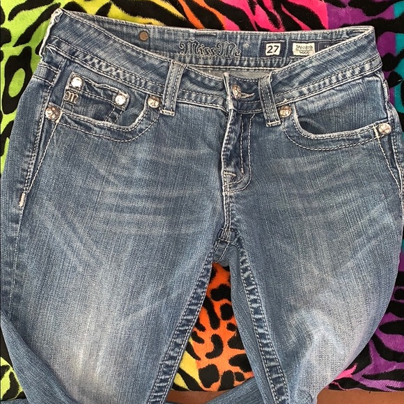 Miss Me blue jeans size 27x34 - Picture 3 of 8